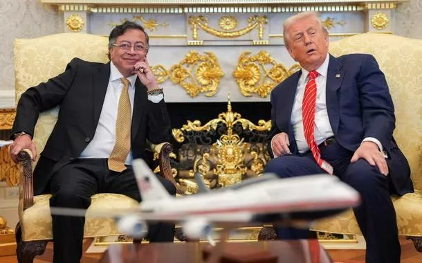 Trump e Petro se reúnem na Casa Branca
03/02/2026
Presidência da Colômbia/Divulgação via REUTERS