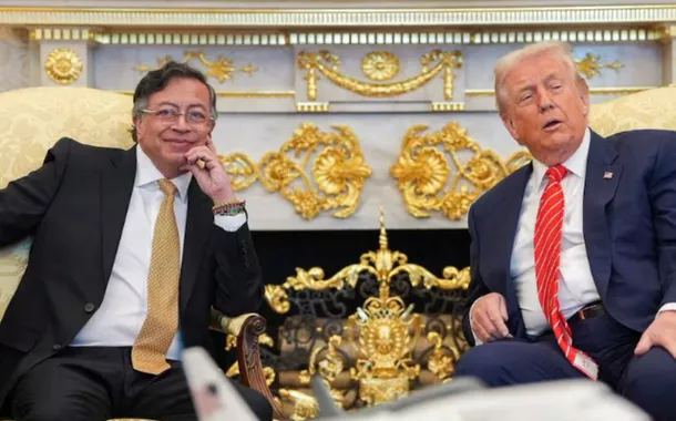 Petro e Trump mantiveram encontro amistoso na  Casa Branca