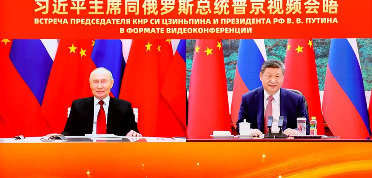 Xi Jinping realiza reunião virtual com Putin