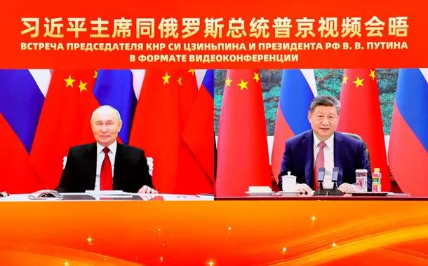 Xi Jinping realiza reunião virtual com Putin