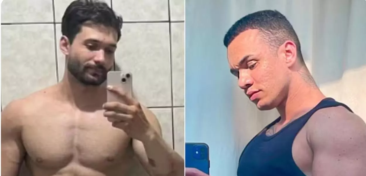 Alysson Augusto Alves Franco (à esq.) foi preso suspeito de matar o cabeleireiro Denilson Nascimento