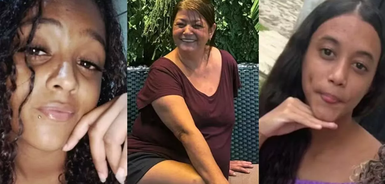 Da esquerda para a direita; Nathielly, Ione e Emanuely