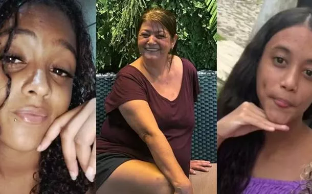 Da esquerda para a direita; Nathielly, Ione e Emanuely