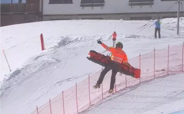 A esquiadora norte-americana, Lindsey Vonn sofreu um grave acidente nas Olímpiadas de Inverno

 