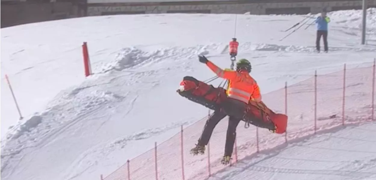 A esquiadora norte-americana, Lindsey Vonn sofreu um grave acidente nas Olímpiadas de Inverno

 