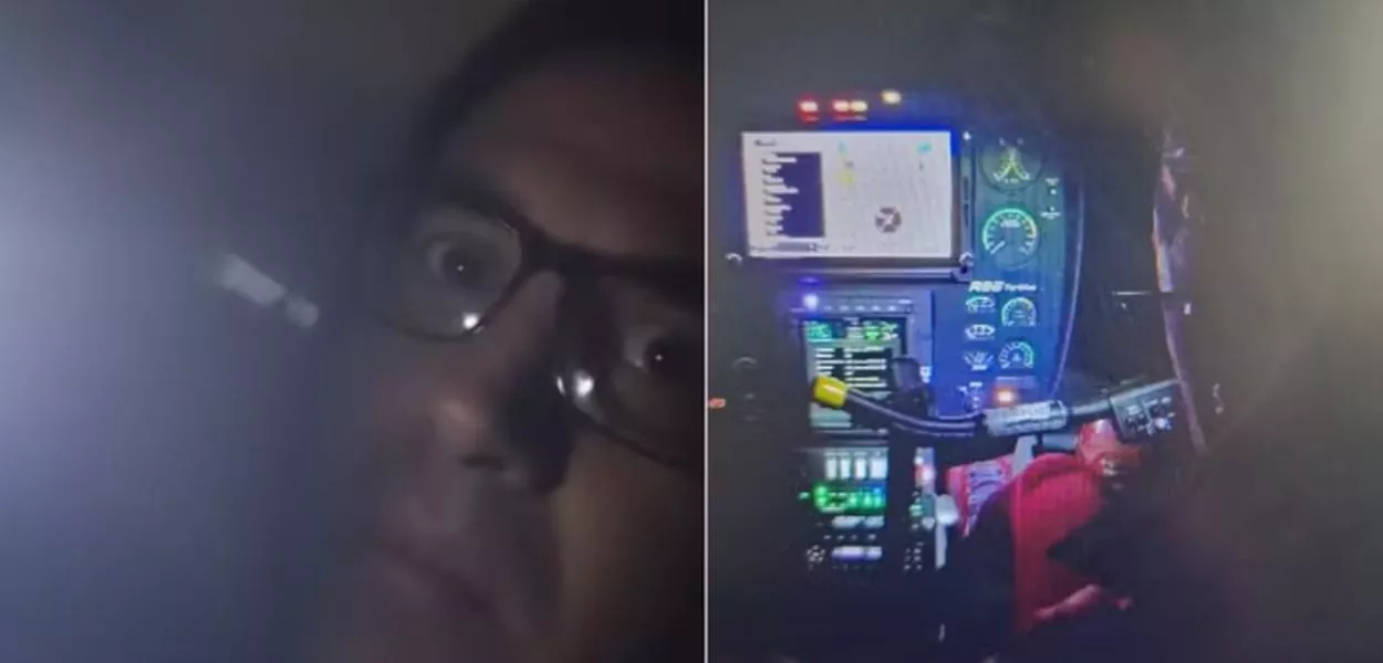 Ladrão rouba helicóptero, é flagrado por câmeras, se atrapalha e derruba aeronave em Minas (vídeo)