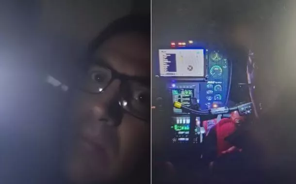 Ladrão rouba helicóptero, é flagrado por câmeras, se atrapalha e derruba aeronave em Minas (vídeo)