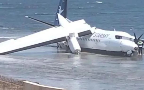 O acidente aconteceu logo após a decolagem e forçou o piloto da aeronave a realizar um retorno 