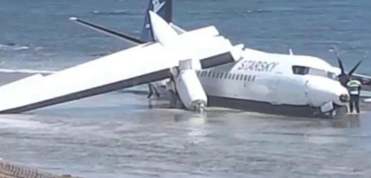 O acidente aconteceu logo após a decolagem e forçou o piloto da aeronave a realizar um retorno 