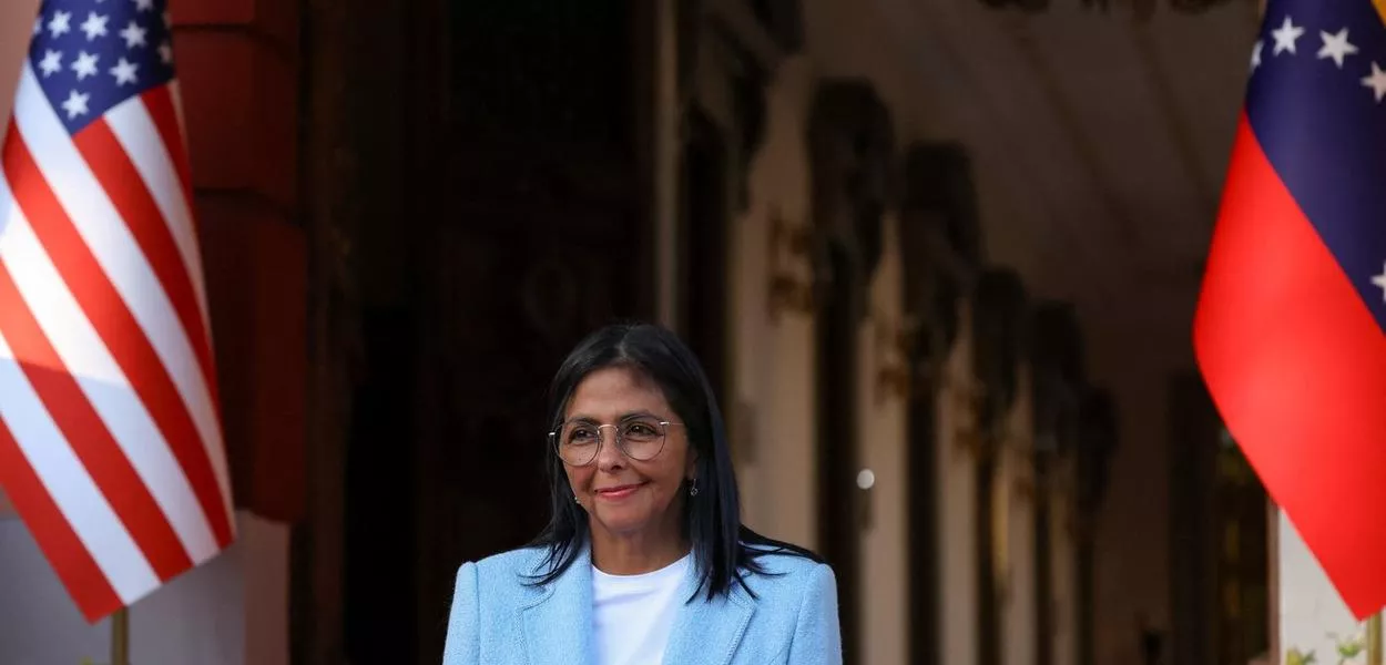 A presidente encarregada da Venezuela, Delcy Rodríguez