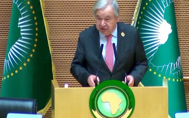 O secretário-geral da ONU resslta o papel da  África nas relações internacionais 