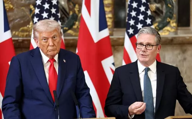 Trump e Starmer concedem entrevista coletiva no Reino Unido
18/09/2025
REUTERS/Kevin Lamarque