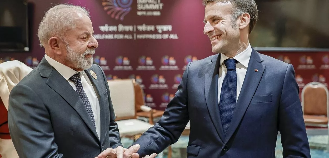 Lula e Emmanuel Macron