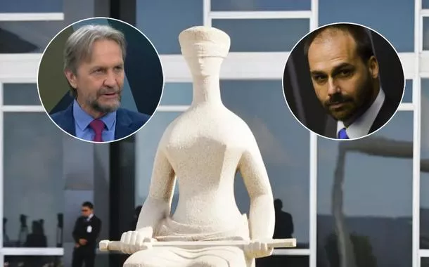 Pedro Uczai e Eduardo Bolsonaro 