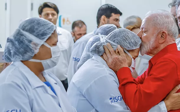 19.03.2025 - Presidente Luiz Inácio Lula da Silva durante visita às instalações da Torre C do Hospital Universitário do Ceará, em Fortaleza-CE