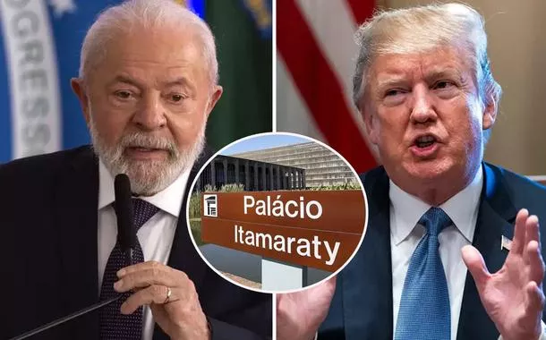 Lula, sede do Ministério das Relações Exteriores no Brasil e Donald Trump