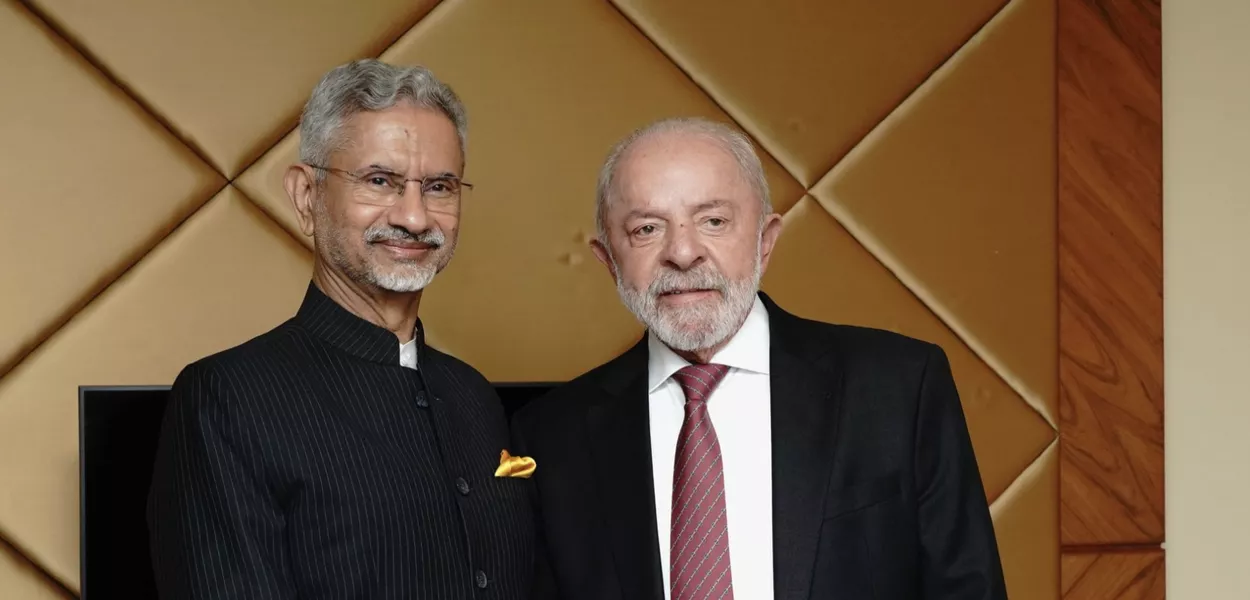 Lula e o chanceler indiano Jaishankar