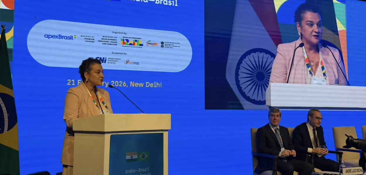 Tarciana Medeiros no Fórum Brasil-Índia