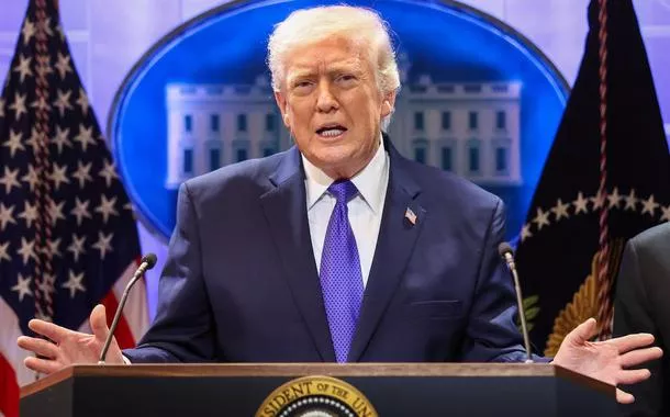 O presidente dos Estados Unidos, Donald Trump, em 20 de fevereiro de 2026