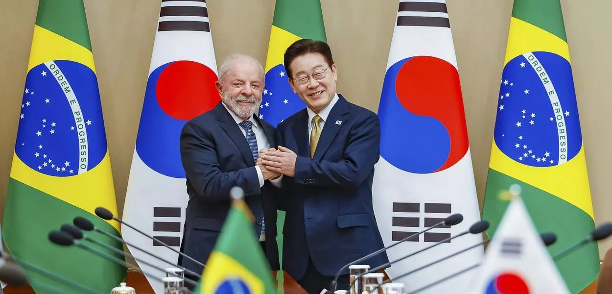 Lula e Lee Jae-myung