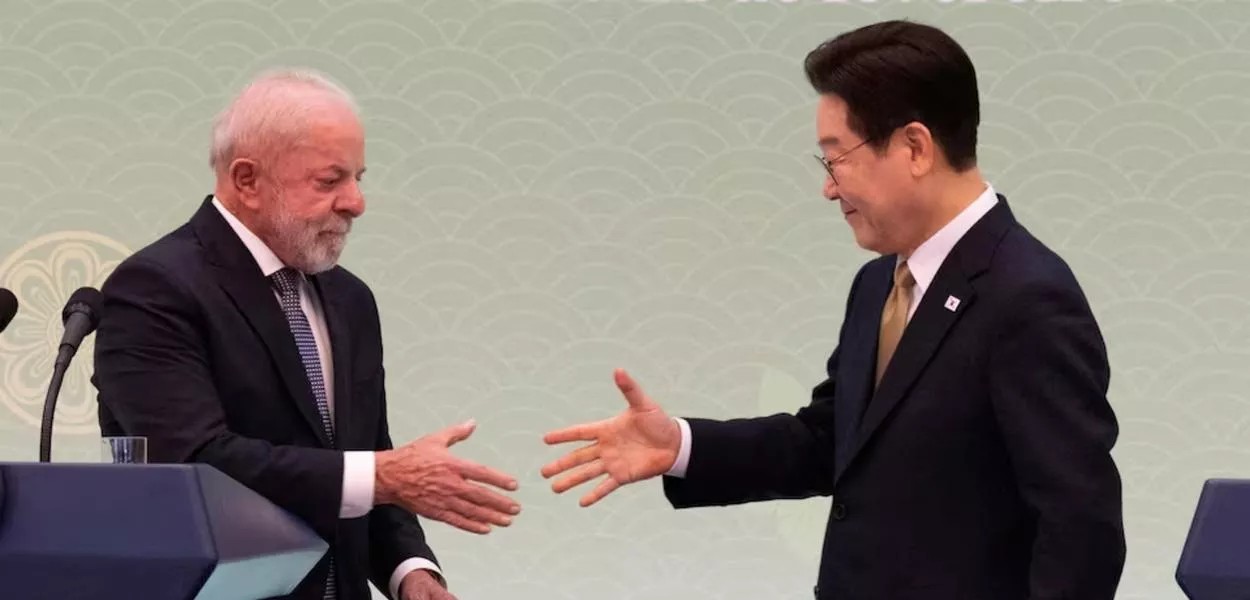 Lula e Lee Jae-Myung 