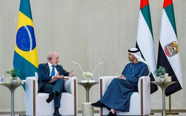 Lula discute parceria estratégica com presidente dos Emirados Árabes