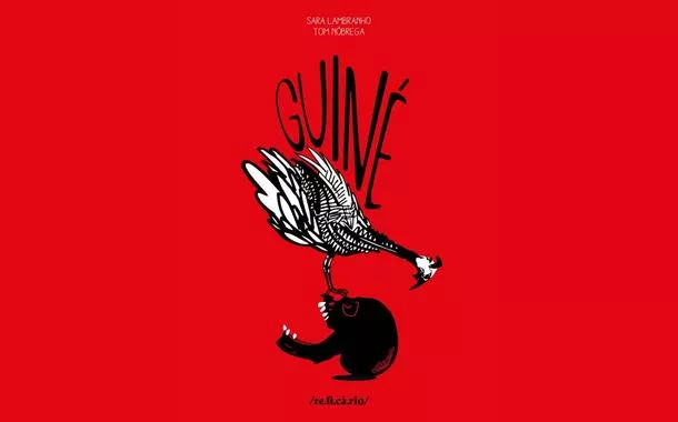 Capa do livro Guiné, da artista visual Sara Lambranho e do escritor Tom Nóbrega