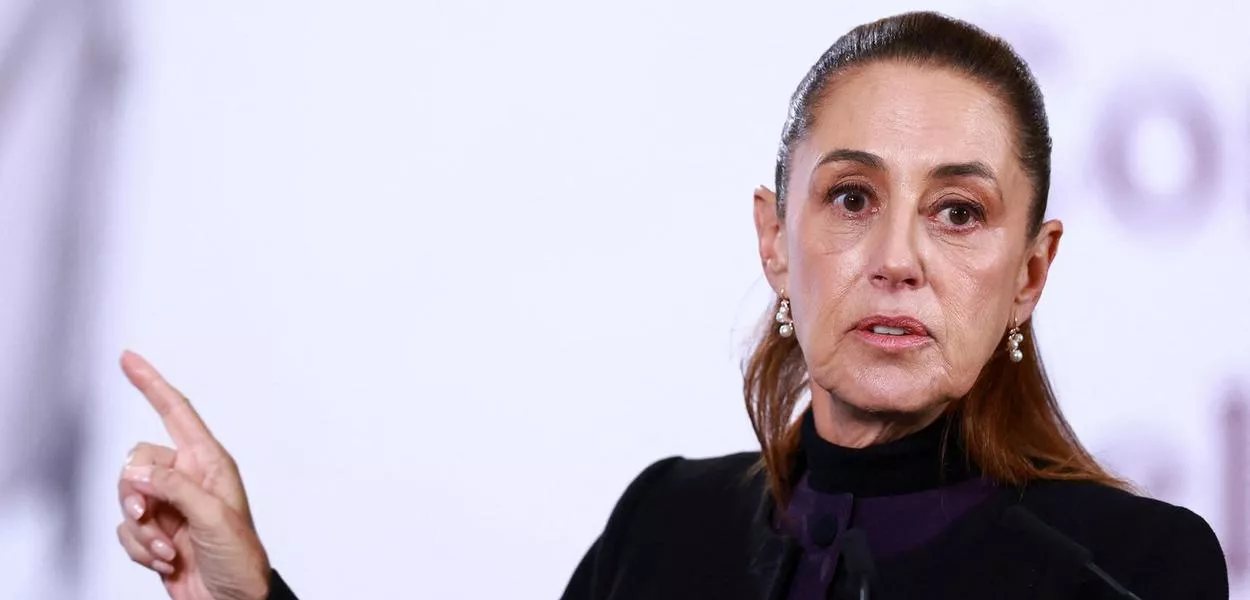 Presidente mexicana Claudia Sheinbaum 
 23/2/2026    REUTERS/Raquel Cunha