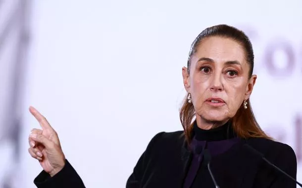 Presidente mexicana Claudia Sheinbaum 
 23/2/2026    REUTERS/Raquel Cunha