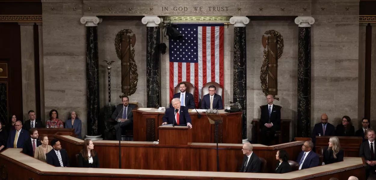 Trump discursa nos Estados Unidos