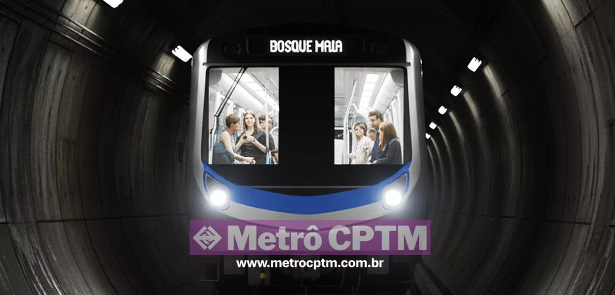 Imagem gerada por IA sobre trem para Guarulhos