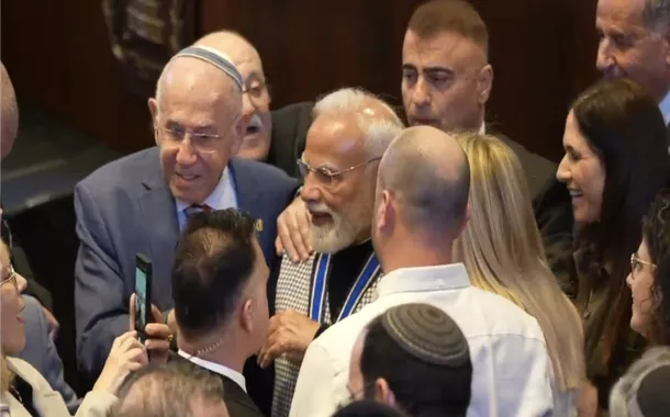 Narendra Modi no parlamento israelense