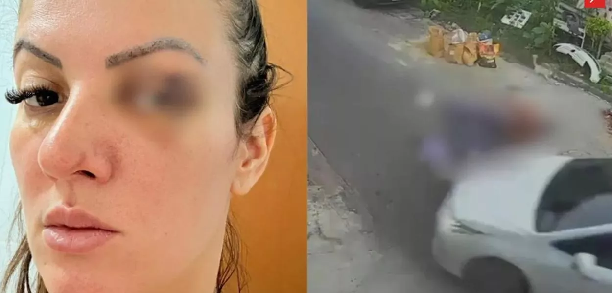 Aline Santos afirma que namorado a fez descer da moto durante passeio e passou a agredi-la após ser questionado