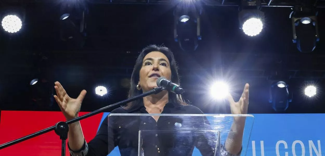 03.03.2026 - Ministra do Planejamento e Orçamento, Simone Tebet, durante a abertura da 2º Conferência Nacional do Trabalho, no Teatro Celso Furtado. São Paulo - SP.  Foto: Ricardo Stuckert / PR