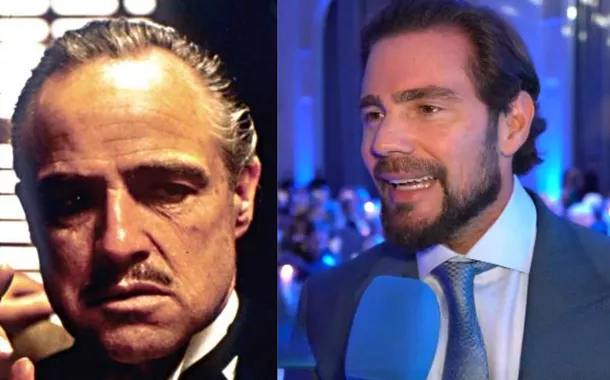 Marlon Brando como 'Don Corleone' e Daniel Vorcaro