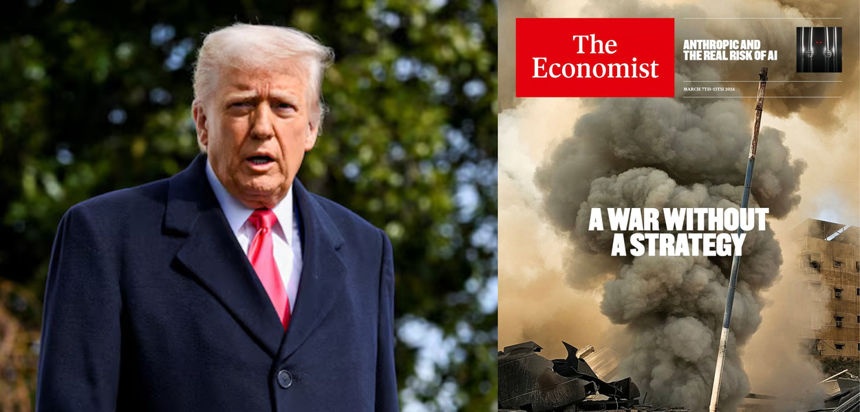 The Economist critica guerra 'sem sentido' de Trump no Irã