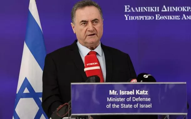 O ministro da Defesa de Israel, Israel Katz