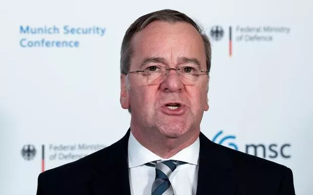 O ministro da Defesa da Alemanha, Boris Pistorius, em 14 de fevereiro de 2026