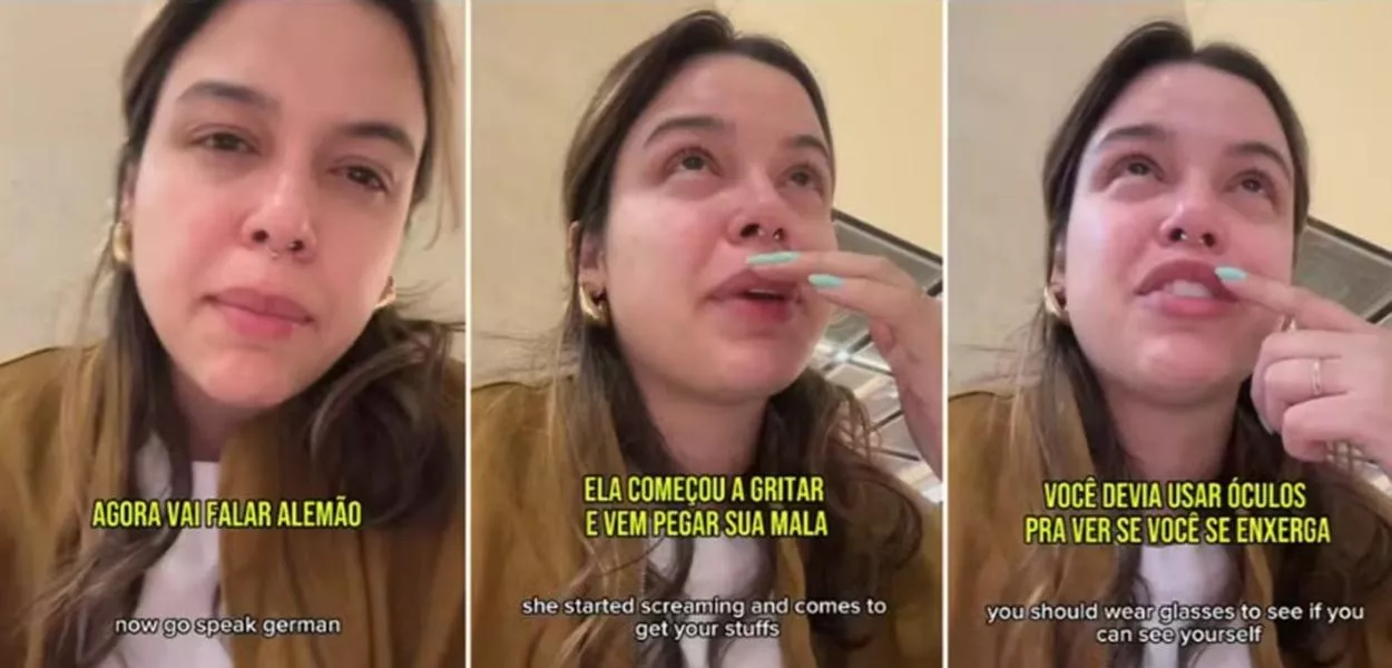 Fernanda Arantes publicou vídeo nas redes sociais em que afirma ter sido destratada ao tentar pagar mala extra antes de embarcar para o Brasil
