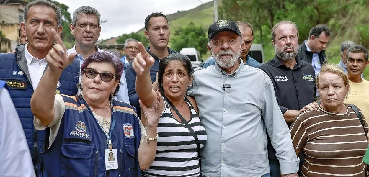 Lula anuncia auxílio de R$ 7,3 mil a famílias e crédito empresarial de R$ 500 milhões para atingidos por chuvas em MG