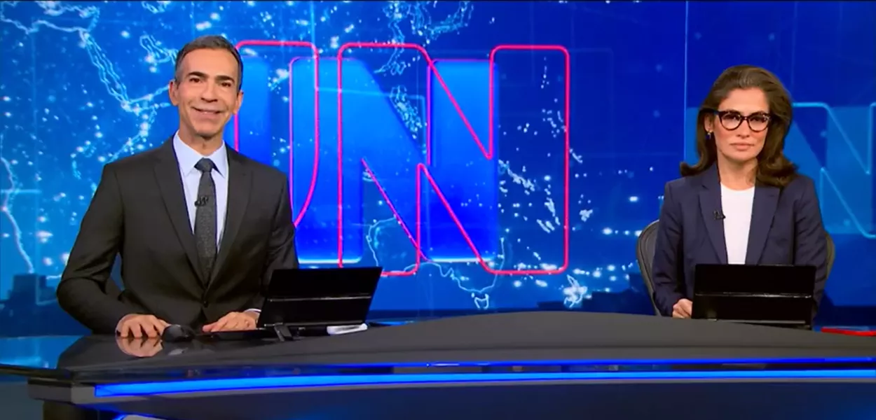 César Tralli e Renata Vasconcellos