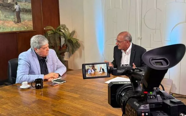 Datena estreia na TV Brasil com entrevista exclusiva do vice-presidente Geraldo Alckmin