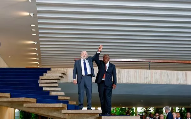 09.03.2026 - Presidente da República Luíz Inácio Lula da Silva, durante almoço oferecido ao Presidente da República da África do Sul, Cyril Ramaphosa, no Palácio do Itamaraty. Brasília - DF.  Foto: Ricardo Stuckert / PR