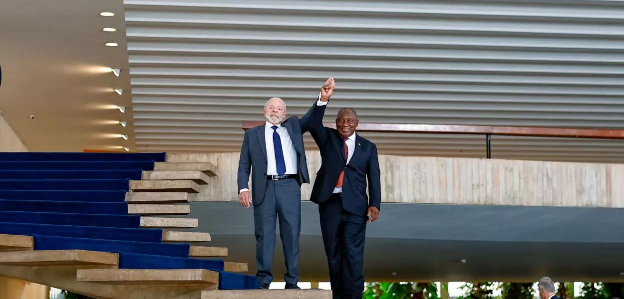 09.03.2026 - Presidente da República Luíz Inácio Lula da Silva, durante almoço oferecido ao Presidente da República da África do Sul, Cyril Ramaphosa, no Palácio do Itamaraty. Brasília - DF.  Foto: Ricardo Stuckert / PR