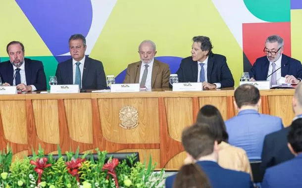 Alexandre Silveira, Rui Costa, Lula, Fernando Haddad e Márcio Elias Rosa