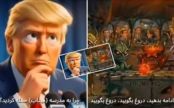 Irã usa estética de filme da Disney e lança vídeo de IA que retrata Trump como 'divertimento do mal'