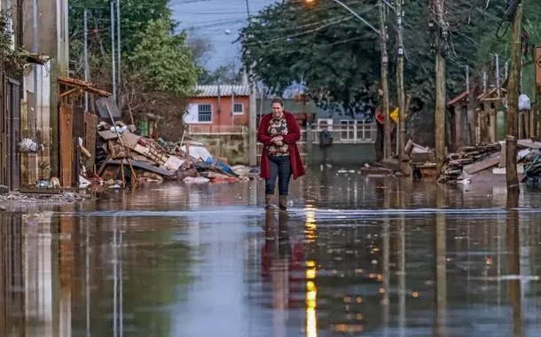 Município atingido por temporal no Brasil