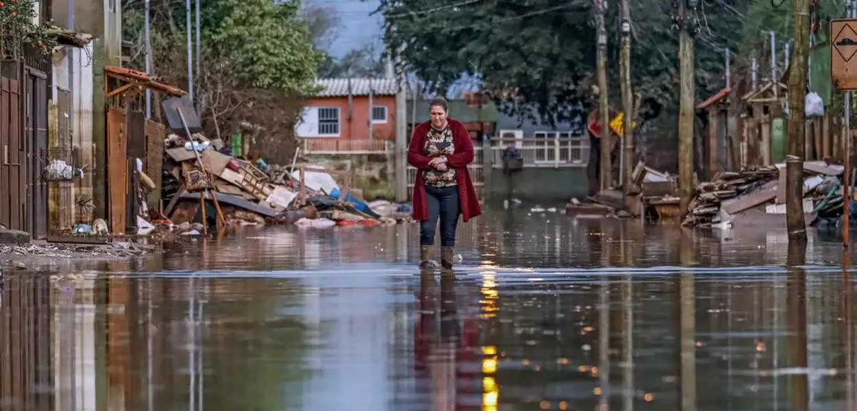 Município atingido por temporal no Brasil