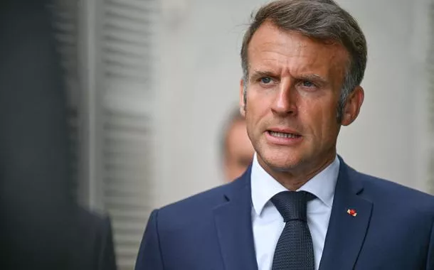 Presidente francês Emmanuel Macron - 13/8/2025  