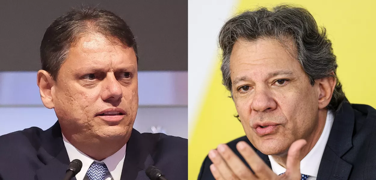 Tarcísio de Freitas e Fernando Haddad